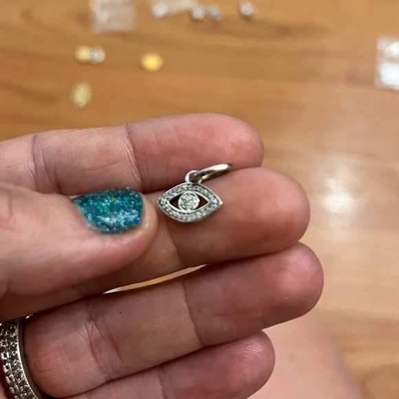 Qty 10 .925 Sterling Silver, Vermeil, Gold Filled & CZ pendant charm connectors - Picture 13 of 16